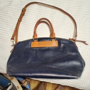 DOONEY BOURKE FLORENTINE VACCHETTA LEATHER DOMED PEBBLED LEATHER BAG